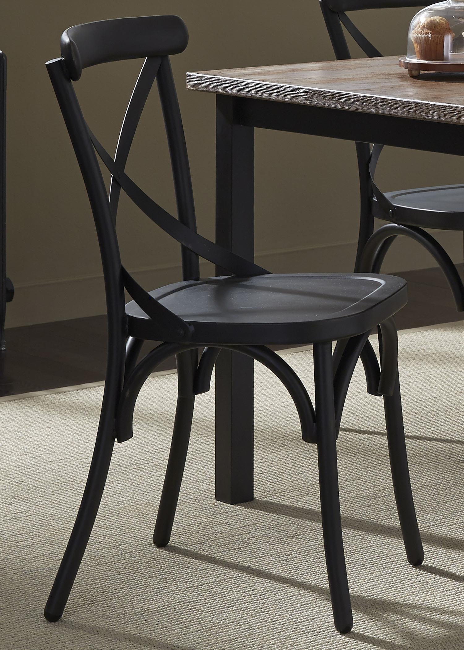 Black x top back chairs